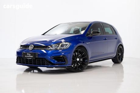 Blue 2017 Volkswagen Golf Hatchback R