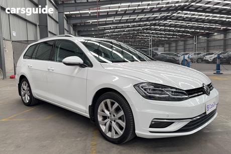 White 2019 Volkswagen Golf Wagon 110 Tsi Highline