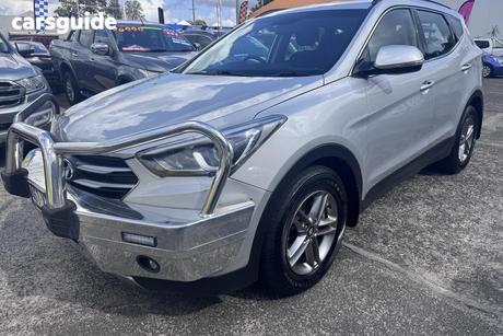 Silver 2016 Hyundai Santa FE Wagon Active Crdi (4X4)