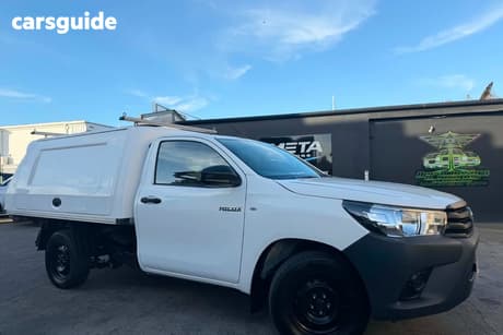 White 2019 Toyota Hilux Cab Chassis Workmate