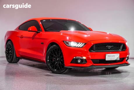 Orange 2016 Ford Mustang Coupe Fastback Gt 5.0 V8