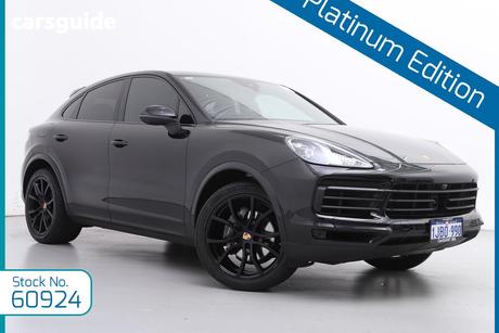 Black 2022 Porsche Cayenne Coupe Platinum Edition