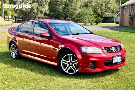 Red 2010 Holden Commodore Sedan Sv6