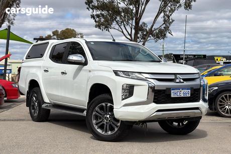 White 2020 Mitsubishi Triton Double Cab Pick Up Glx-R (4X4)