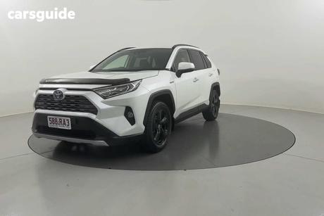 White 2019 Toyota RAV4 Wagon Cruiser 2Wd Hybrid