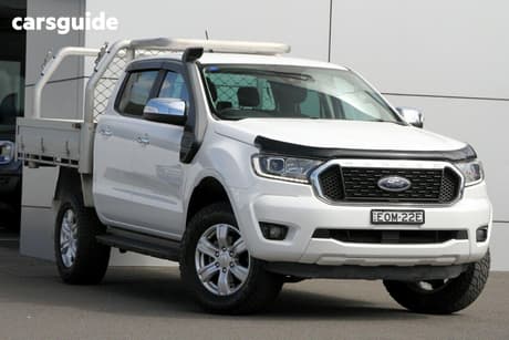 White 2021 Ford Ranger Double Cab Chassis Xlt 2.0 (4X4)