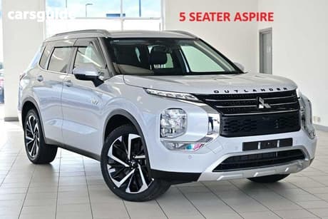 White 2025 Mitsubishi Outlander Wagon Phev Aspire 5 Seat (Awd)