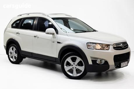 White 2012 Holden Captiva Wagon 7 Lx (4X4)
