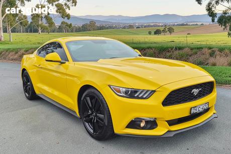 Yellow 2016 Ford Mustang Coupe Fastback 2.3 Gtdi