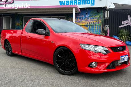 Red 2009 Ford Falcon Ute Ute Tray XR6 TURBO R