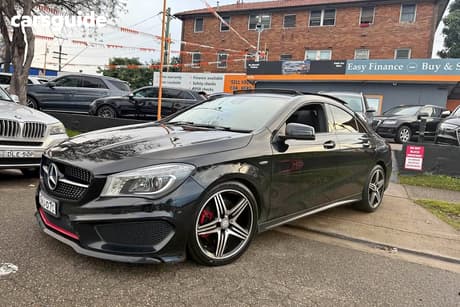 Black 2014 Mercedes-Benz CLA250 Coupe Sport 4Matic