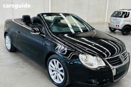 Black 2008 Volkswagen EOS Convertible 2.0T Fsi