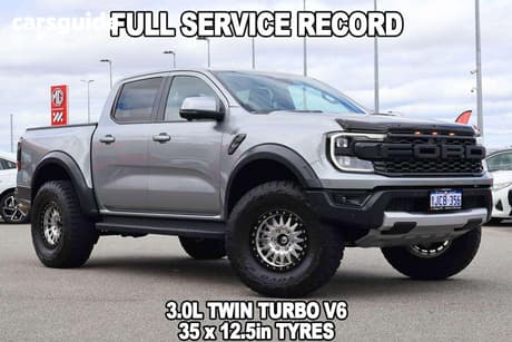 Silver 2023 Ford Ranger Double Cab Pick Up Raptor 3.0 (4X4)