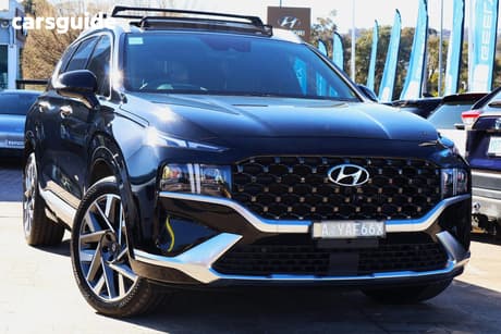 Black 2022 Hyundai Santa FE Wagon Highlander Crdi (Awd)