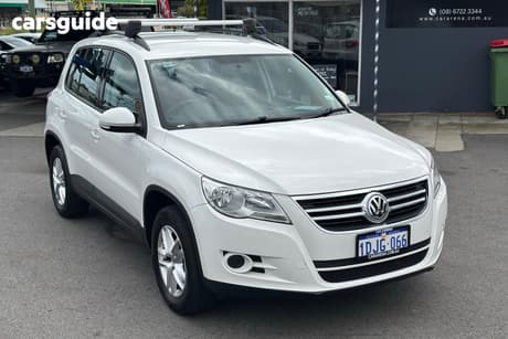 White 2010 Volkswagen Tiguan SUV 125 TSI 5NC MY10