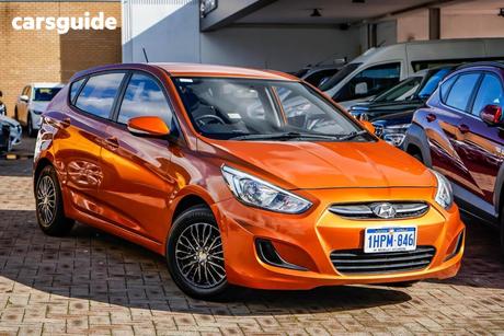 Orange 2016 Hyundai Accent Hatchback Active