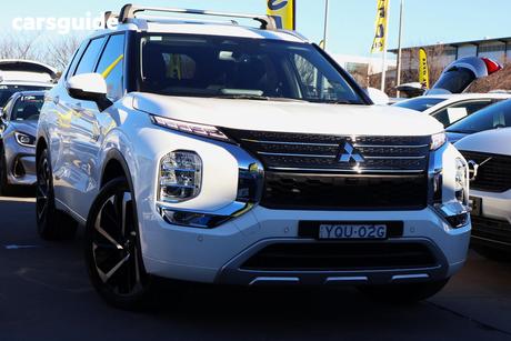 White 2024 Mitsubishi Outlander Wagon Phev Exceed 5+2 Seat (Awd)