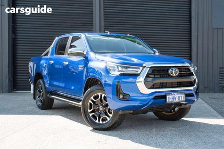 Blue 2021 Toyota Hilux Double Cab Pick Up Sr5 (4X4)