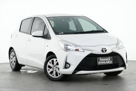 White 2019 Toyota Yaris Hatchback Sx