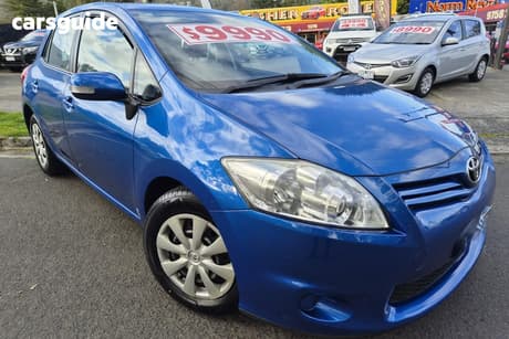 Blue 2012 Toyota Corolla Hatchback Ascent