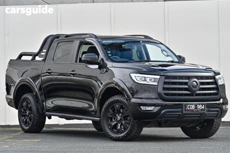 Black 2023 GWM UTE Dual Cab Utility Cannon Vanta (4X4)