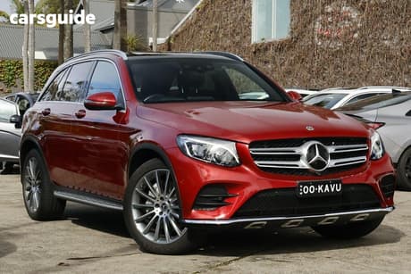 Red 2018 Mercedes-Benz GLC250 Wagon 250