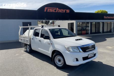 White 2014 Toyota Hilux Dual Cab Pick-up Sr