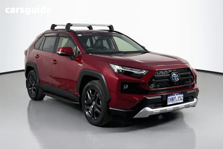 Red 2022 Toyota RAV4 Wagon Edge (Awd) Hybrid