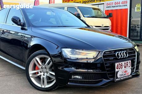 Black 2014 Audi A4 Sedan 2.0 Tfsi S-Line Quattro