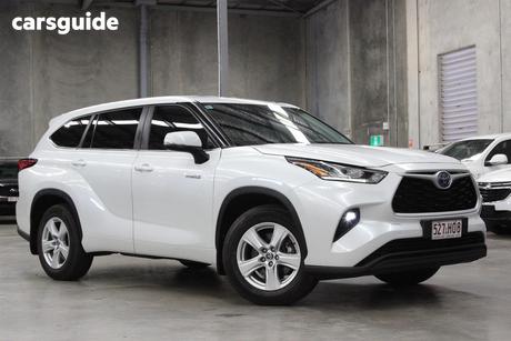 White 2023 Toyota Kluger Wagon Gx Hybrid Awd