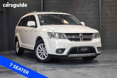 White 2012 Dodge Journey Wagon Sxt
