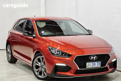 Orange 2021 Hyundai I30 Hatchback N Line