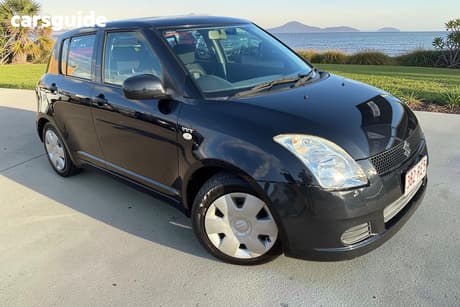 Black 2007 Suzuki Swift Hatchback