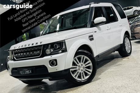 White 2014 Land Rover Discovery 4 Wagon 3.0 Sdv6 Hse