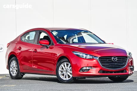 Red 2016 Mazda 3 Sedan Maxx