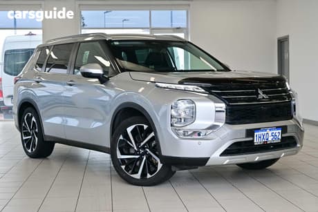 Silver 2023 Mitsubishi Outlander Wagon Aspire 7 Seat (2Wd)