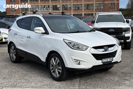 White 2014 Hyundai IX35 Wagon Highlander (Awd)
