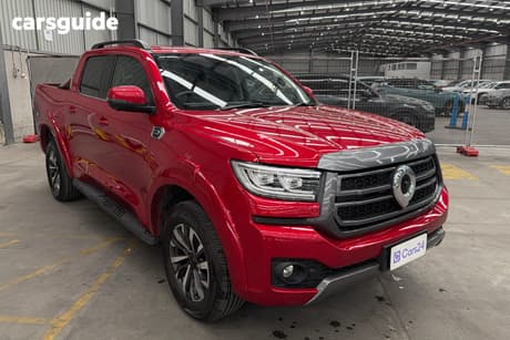 Red 2025 GWM Cannon Dual Cab Utility Ultra (4X4)