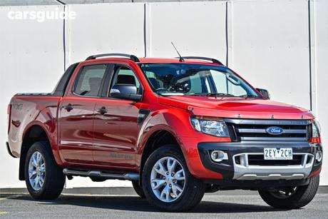 Orange 2014 Ford Ranger Crew Cab Utility Wildtrak 3.2 (4X4)
