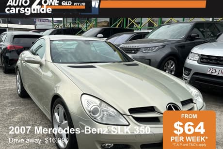 Gold 2007 Mercedes-Benz SLK350 Convertible 350