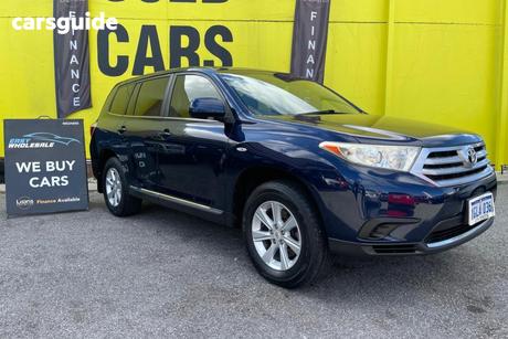 Blue 2013 Toyota Kluger SUV 7 SEAT GSU40R MY12