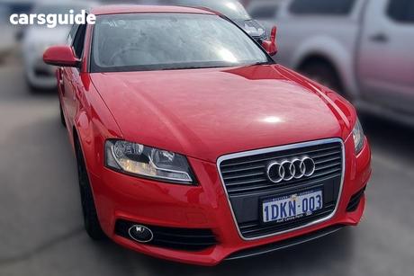 Red 2010 Audi A3 Hatch 8P TFSI AMBITION SPORTBACK 5DR S TRONIC 7SP 1.8T [MY10]