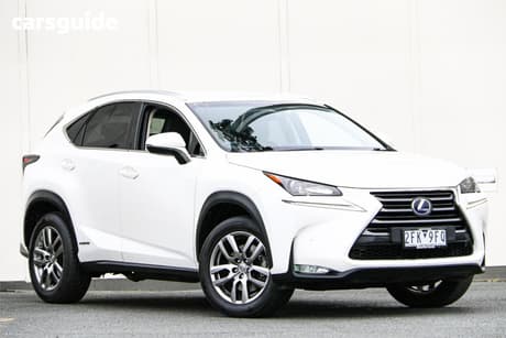 White 2015 Lexus NX300H Wagon Luxury Hybrid (Fwd)