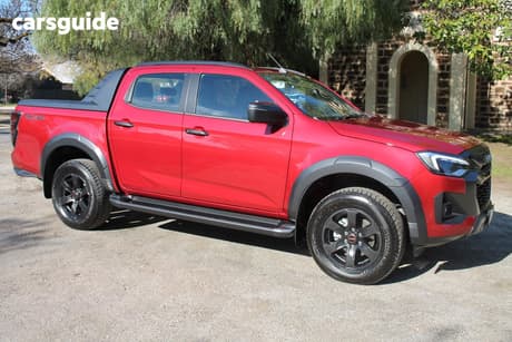 Red 2025 Isuzu D-MAX Crew Cab Utility X-Terrain (4X4)