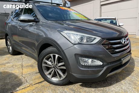 Silver 2014 Hyundai Santa FE Wagon Elite Crdi (4X4)