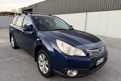 Blue 2009 Subaru Outback Wagon 3.6R Premium