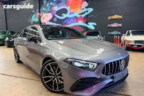 Grey 2023 Mercedes-Benz A35 Sedan 4Matic Mhev