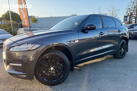 Grey 2016 Jaguar F-Pace Wagon 20D R-Sport