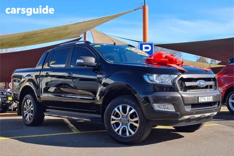 Black 2018 Ford Ranger Dual Cab Pick-up Wildtrak 3.2 (4X4)