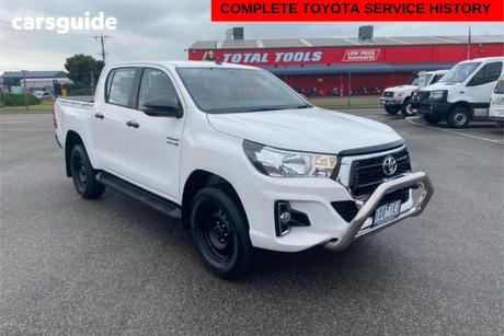 White 2018 Toyota Hilux Dual Cab Utility Sr Hi-Rider